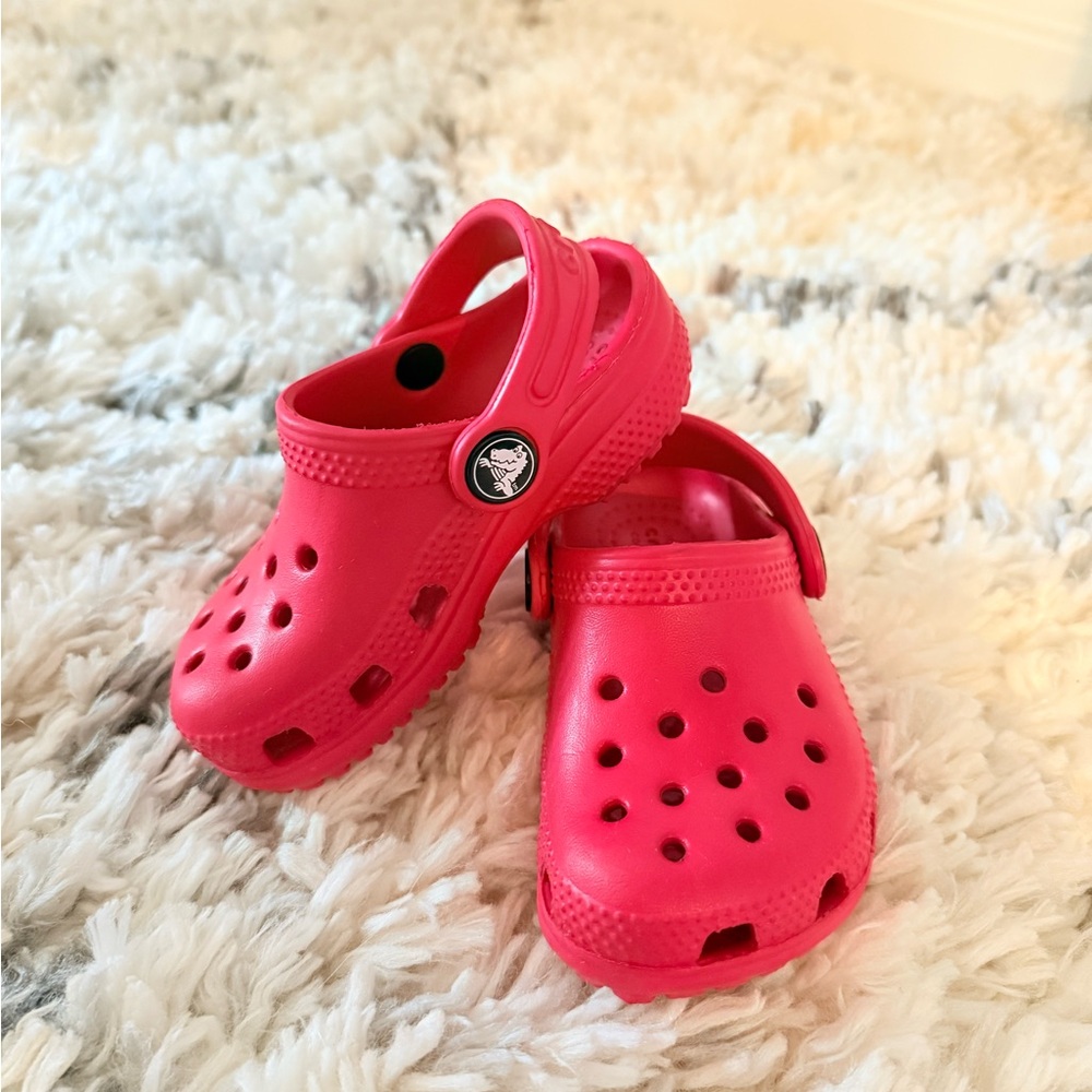 Crocs Varsity Red Toddler/Kids clog shoes